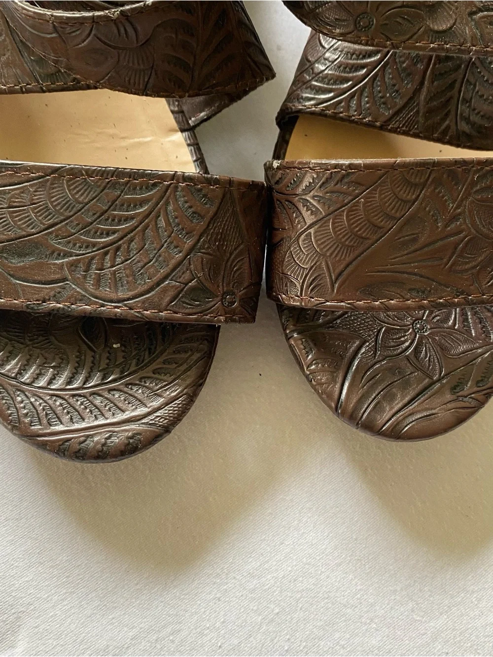 Bella Vita Women's Brown Wedge Sandals - Comfortable Strappy Design